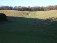 Valley with a chalk pit