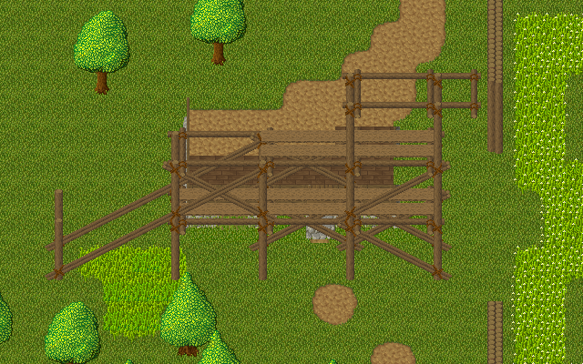 scaffolding on a building